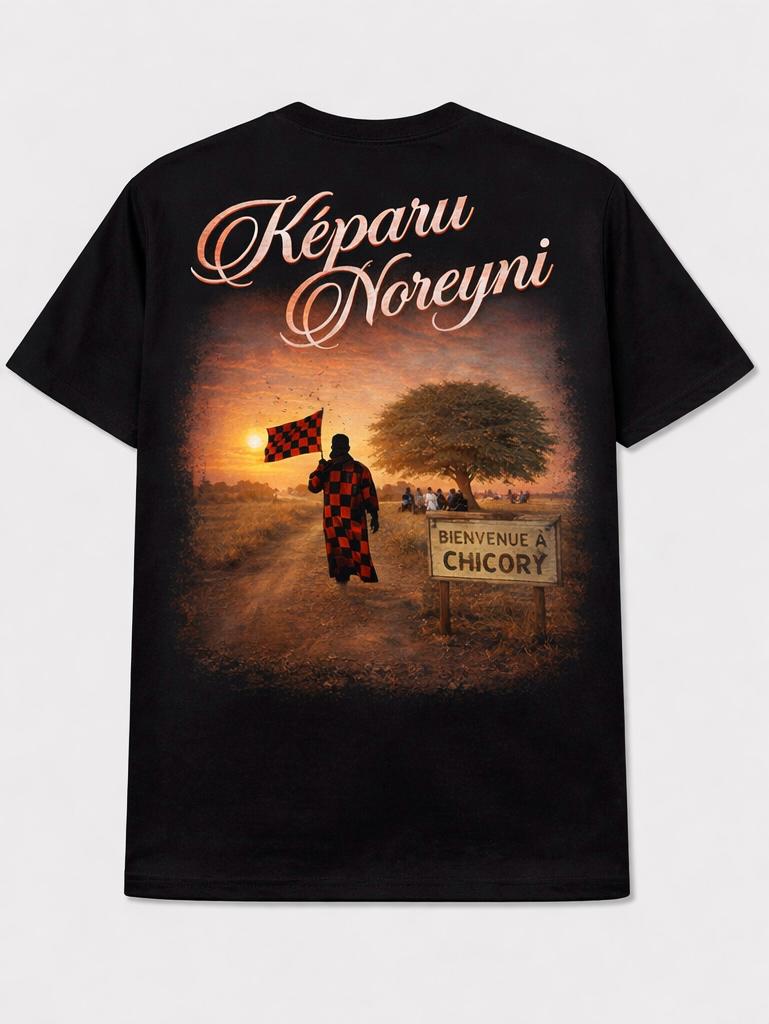 T-Shirt Noir Képaru Noreyni — Face arrière